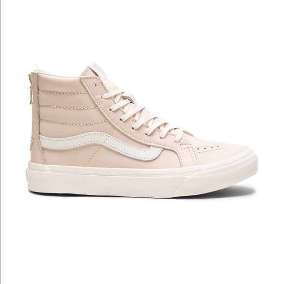 vans old skool zips whisper pink